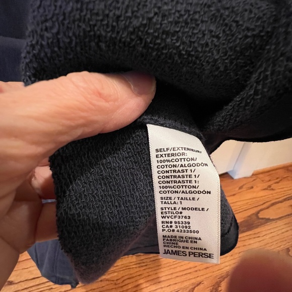 James Perse Hooded Tunic, Size 1, Titan/Blue - NWT - Picture 9 of 15